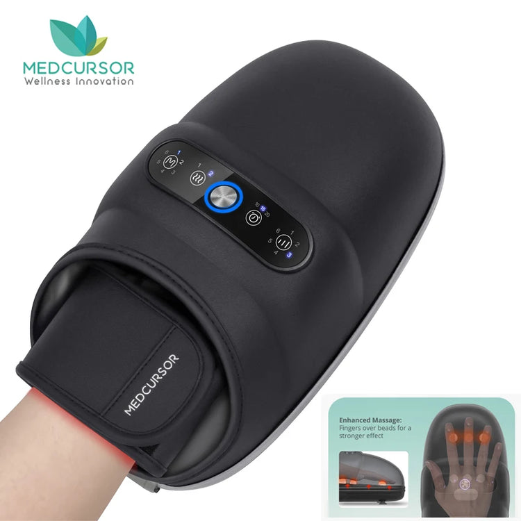 Wireless Hand Massager With Air Compression Palm Acupoint Massage by Home for Health and Beauty
