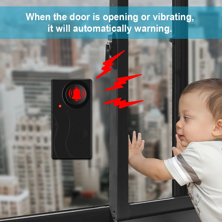 Wireless Vibration Bike Alarm With Remote Control Anti-Theft Alarm 110dB Loud Bike Door Window Alarm Home Safety System by Home for Health and Beauty