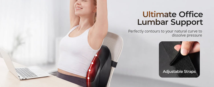Electric Shiatsu Back Neck Massager with Heat,Ultra-Quiet Ergonomic 3D Kneading Massage Pillow for Full Body,Shoulder Leg Calf by Home for Health and Beauty