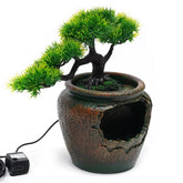 Desktop Fountain Relaxation Waterfall With LED Light Feng Shui by Home for Health and Beauty