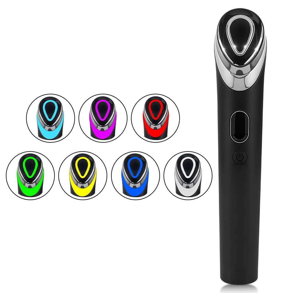 Age-R Booster Facial Massager 7 Color LED Photon Skin Repair Brightening Toning Lifting Anti-Aging Home SPA Facial Beauty Device by Home for Health and Beauty