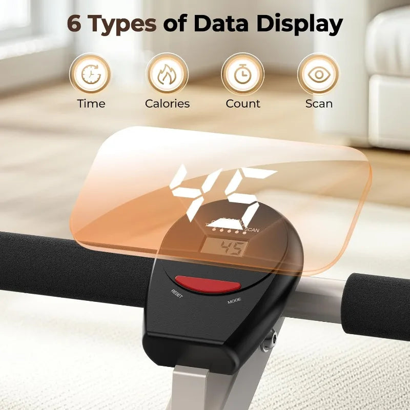 Foldable Rowing Machine With 12 Levels Of Resistance