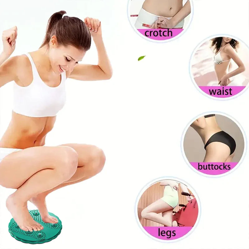 Waist Twisting Disc Magnetic Massage Device For Abs Fitness