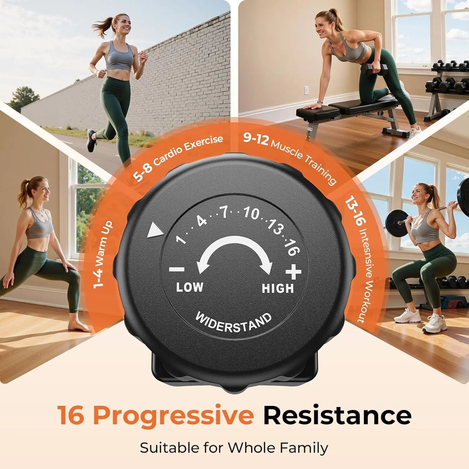 Recumbent Exercise Bike for Home,Magnetic Staionary Bike with Adjustable Seat,350LB Capacity,LCD Monitor by Home for Health and Beauty