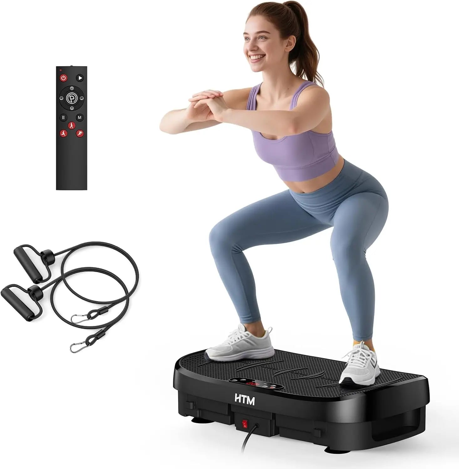 Vibration Plate Fitness Platform with 120 Levels Silent Operation by Home for Health and Beauty
