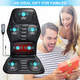 HOMEMASSA Vibration Back Massager Seat Cushion With Heat Massage Chair Pad by Home for Health and Beauty