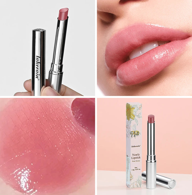 Lakerain Nearly Lipstick Lip Balm Natural Color Creamy Texture Long Lasting Moisturizing Nourishing Lip Care Gloss Cosmetic by Home for Health and Beauty