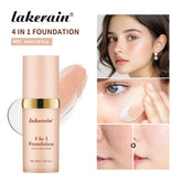 4 In 1 Foundation Long-wearing Moisturizing Waterproof Concealer Even Skin Tone SPF 30 Liquid Hydrating Full Coverage Concealer by Home for Health and Beauty
