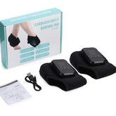2PCS Electric Foot Ankle Massager 3 Modes Adjustable Vibration Hot Compress Pain Relief Home Ankle Wrist Massage Machine by Home for Health and Beauty