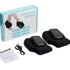 2PCS Electric Foot Ankle Massager 3 Modes Adjustable Vibration Hot Compress Pain Relief Home Ankle Wrist Massage Machine by Home for Health and Beauty