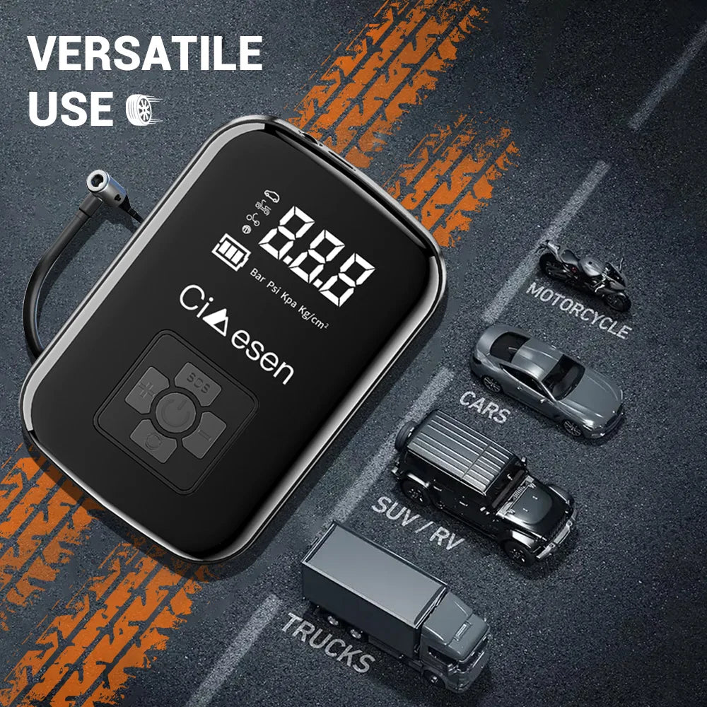 Car Wireless Air Pump 150PSI Portable Inflator by Home for Health and Beauty
