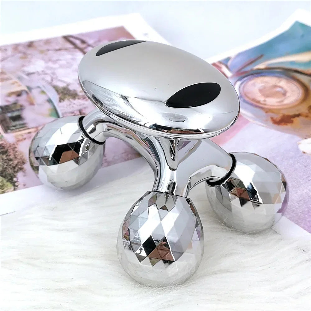 4D Roller Massager Solar Micro Current Face And Body