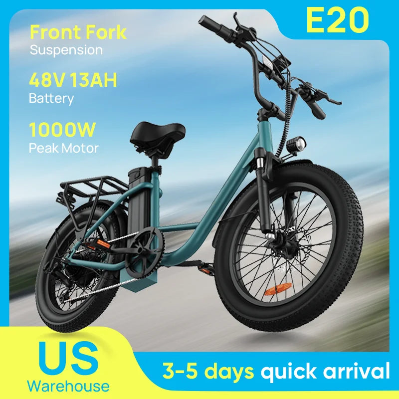 Electric Bike | Removable Battery, 28MPH, 20&