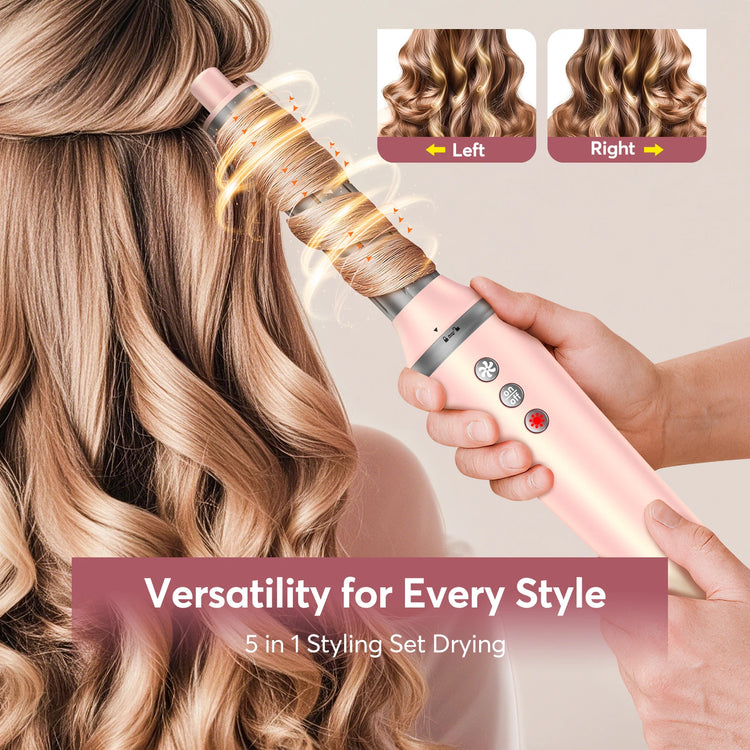 Five In One Hair Styler With 1200W Dryer Bag by Home for Health and Beauty