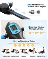 All-in-One Core Trainer Ab Machine, Rowing Machine, Dragonfly Equipment - Multifunctional Home Gym Fitness System with Full-Body Workout for Cardio, Strength Training & Belly Toning, Compact for home Gym () by Home for Health and Beauty