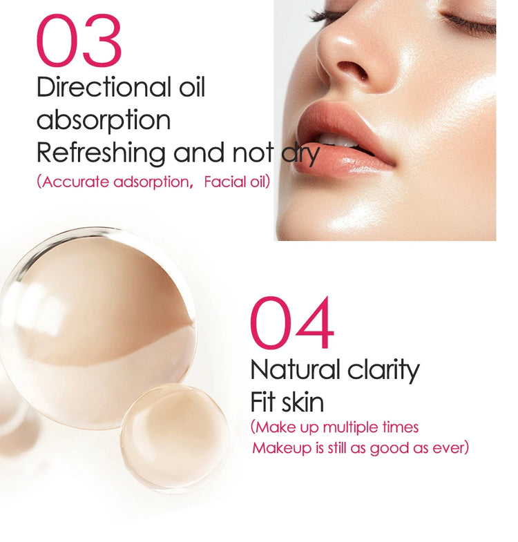 5-color matte setting powder, controls oil, moisturizes, and is long-lasting and waterproof, creating a natural makeup look. by Home for Health and Beauty