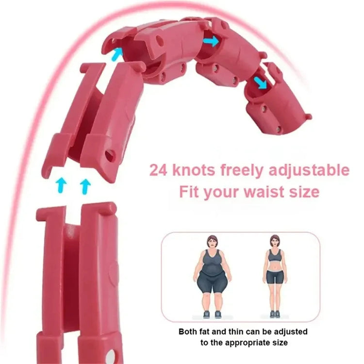 Hula Hoop Smart Weighted For Adults Weight Loss 47 Inch Waist 24 Detachable Links Fitness Hoop For Women And Beginners by Home for Health and Beauty