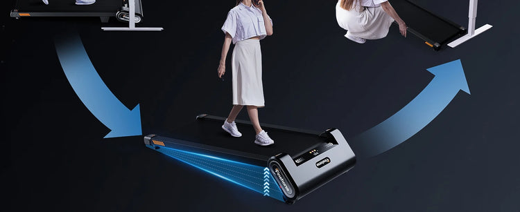 Akluer 13% 6-Level Walking Pad with Auto Incline - Treadmill with Auto Incline and Remote Control, 330Lbs Capacity Portable Under Desk Treadmill for Home Office, LED Display by Home for Health and Beauty