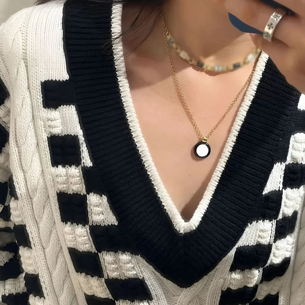 Women Jewelry Sets Necklace Bracelet Earrings Beaded Pendant