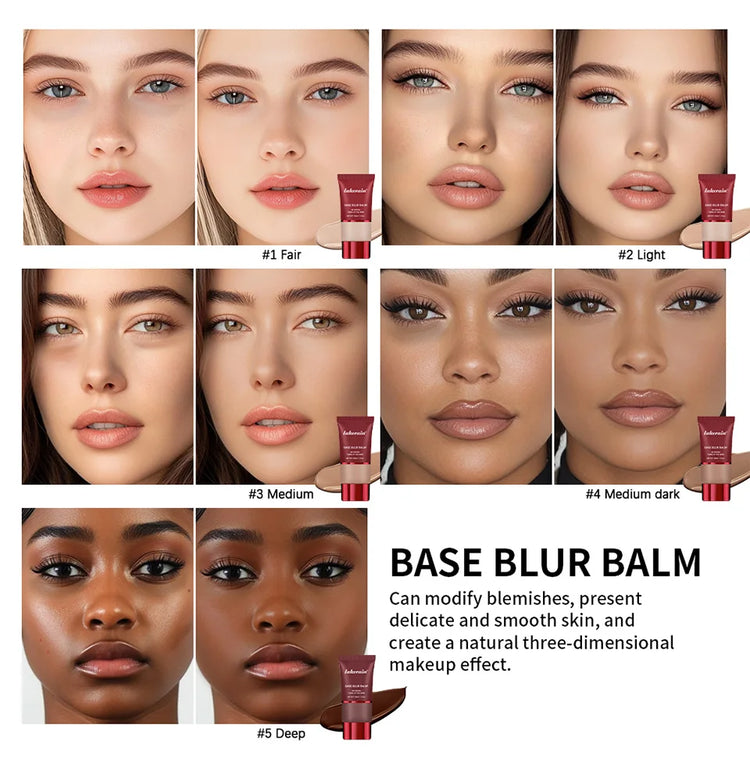 Lakerain Matte Foundation Base Cream Long-lasting Soft Focus Matte Natural Fit Coverage Concealer Waterproof Face Base Makeup by Home for Health and Beauty