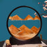 3D Moving Sand Art Picture Round Glass Deep Sea Sandscape Hourglass Quicksand Craft Flowing Sand Painting Office Home Decor Gift by Home for Health and Beauty