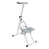 White/Black Folding Stair Stepper for Home Gym Exercise| Full-Body Workout Vertical Climber| Cardio Stepper by Home for Health and Beauty