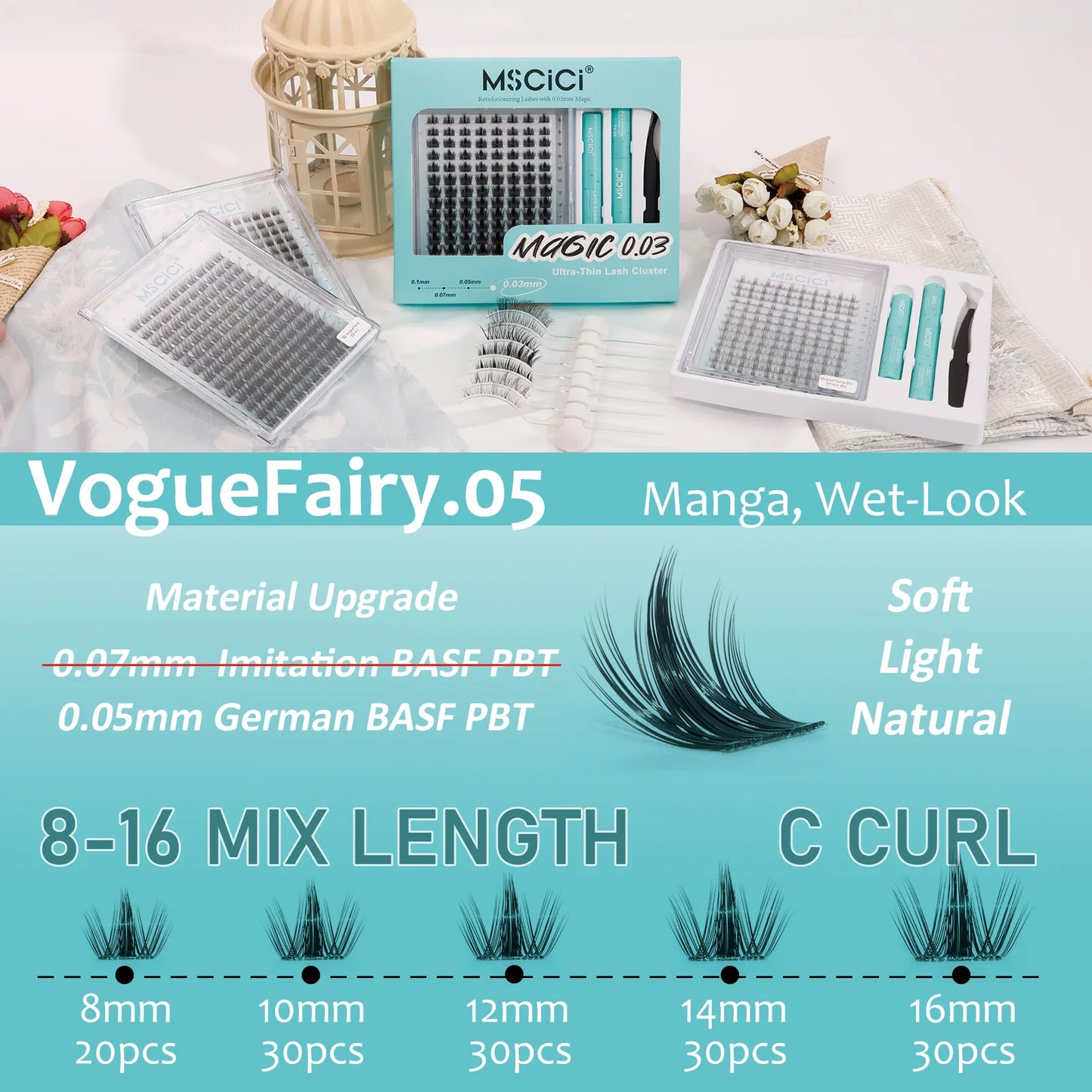 Lash Kit With Clear Latex-Free Glue by Oscar Queen