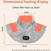 Neck Massager Brace Electric Heating Shoulder Pad With 3 Levels by Home for Health and Beauty