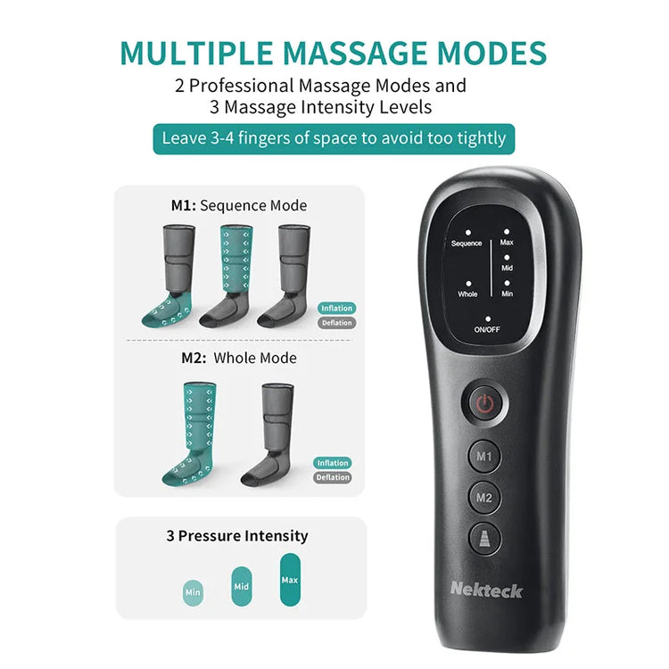 Leg Massager Calf Wrap Air Compression Massage by Home for Health and Beauty