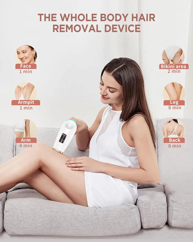 IPL Hair Removal Safe Permanent Painless Epilator Face Body Arms Leg Whole Body Treatment For Men Women Home Use by Home for Health and Beauty
