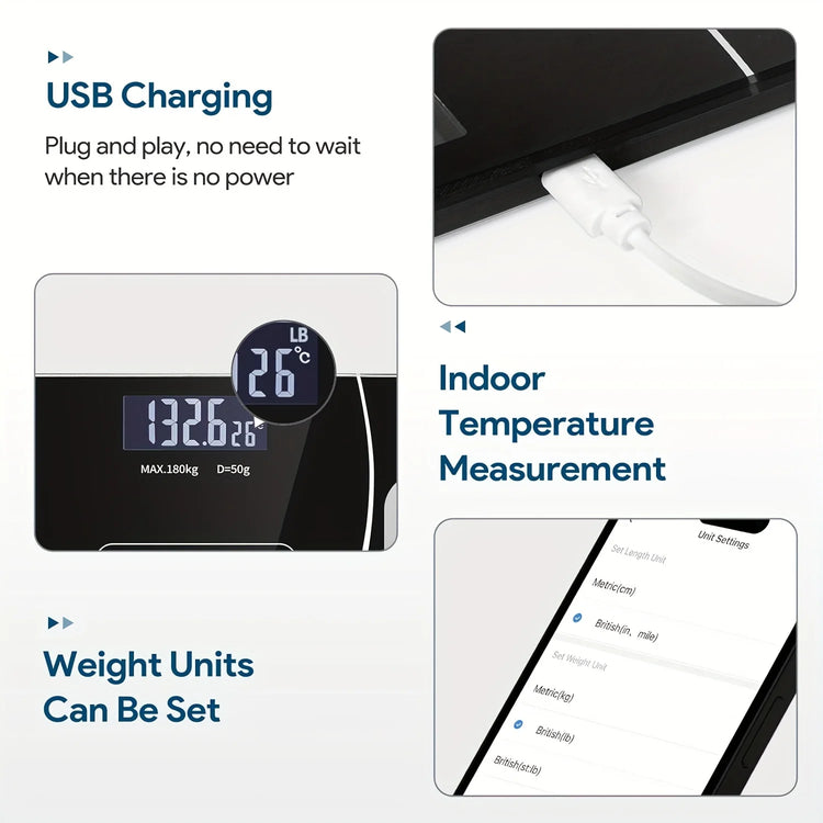 Weight Scale Electronic Scale, 396 Pound Digital Bathroom Scale, High-precision Weight Scale with LCD High-definition Display Sc by Home for Health and Beauty