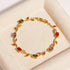 Luxury 16 Colors Sparkling Leaf Cubic Zirconia Branch Gold Silver Color CZ Crystal Bracelet Fashion Women Wedding Jewelry Gift by Home for Health and Beauty