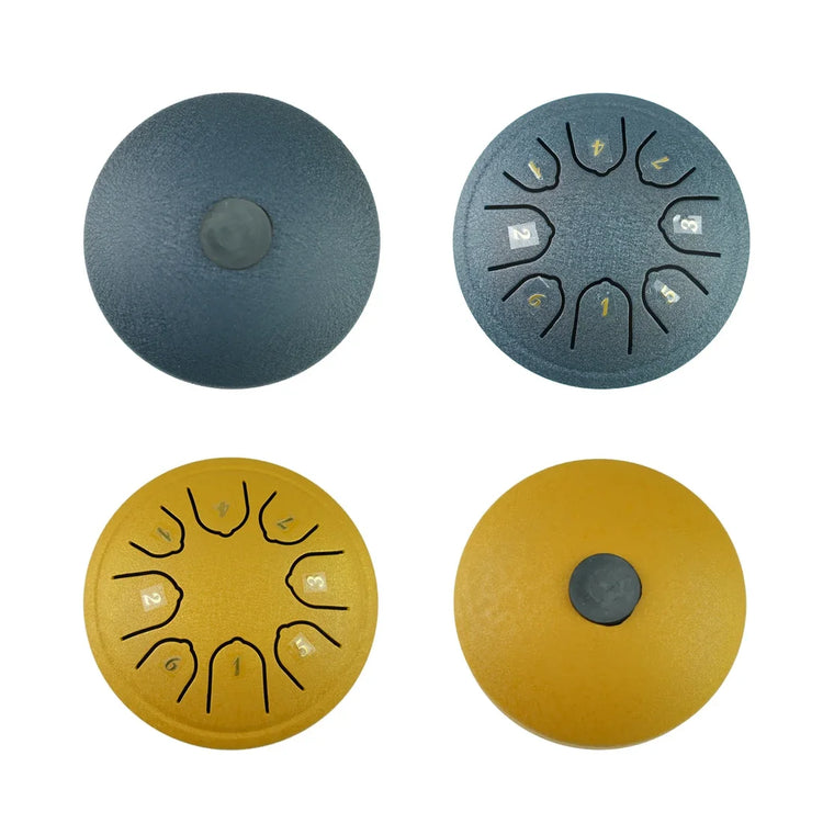 DT4 Eight Tone Steel Tongue Drum With Drumsticks And Accessories by Home for Health and Beauty