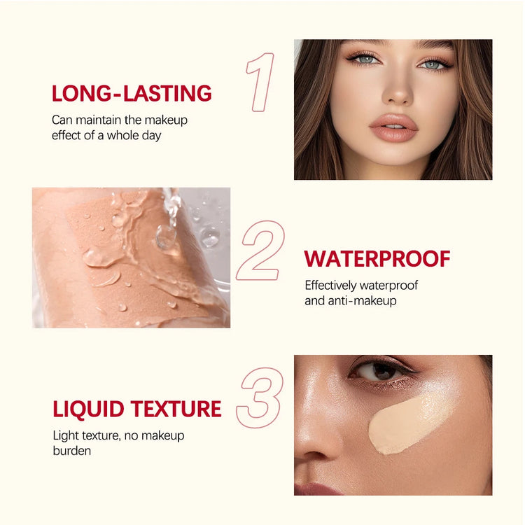 Lakerain Matte Foundation Base Cream Long-lasting Soft Focus Matte Natural Fit Coverage Concealer Waterproof Face Base Makeup by Home for Health and Beauty