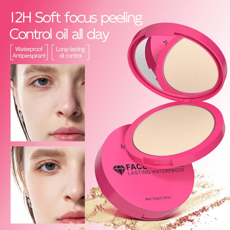 5-color matte setting powder, controls oil, moisturizes, and is long-lasting and waterproof, creating a natural makeup look. by Home for Health and Beauty