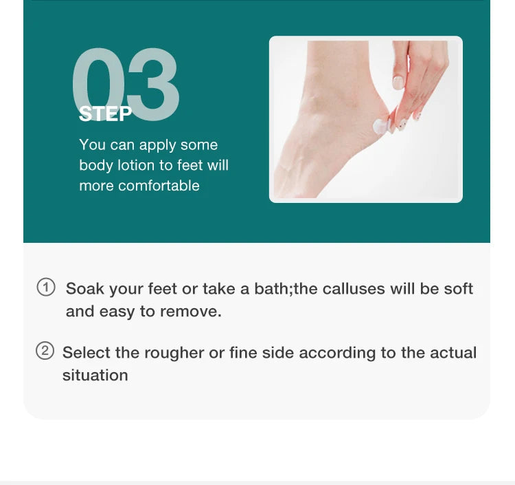 MR.GREEN Foot File Double Sided Callus Remover For Dead Skin Professional Pedicure Tools Callous Scraper Foot Sander Heel Filer by Home for Health and Beauty