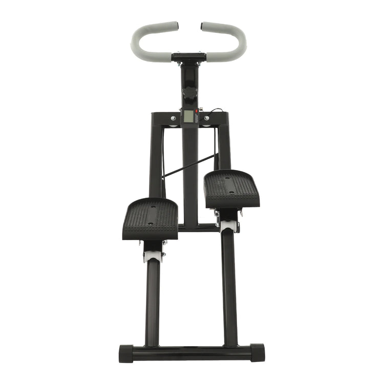 White/Black Folding Stair Stepper for Home Gym Exercise| Full-Body Workout Vertical Climber| Cardio Stepper by Home for Health and Beauty