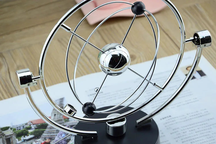 Galaxy Universe Celestial Swinger Magnetic Rotating Earth Perpetual Motion Device Electric Chaos Pendulum Science Decor living room decoration desk decoration adornos para casa desk decoration home accessories by Home for Health and Beauty