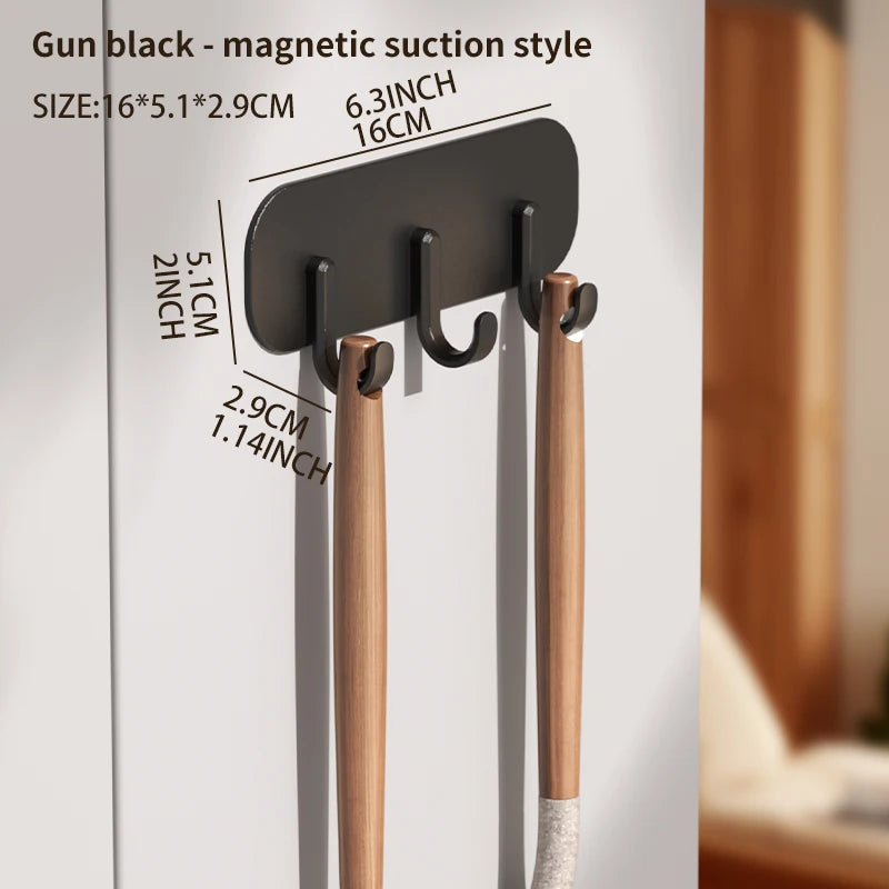 Refrigerator Magnetic Hook Wall Mount Sorting Rack ABS
