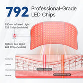 Large Red Light Mat Portable Near Infrared 660nm & 850nm Extra Long 30&
