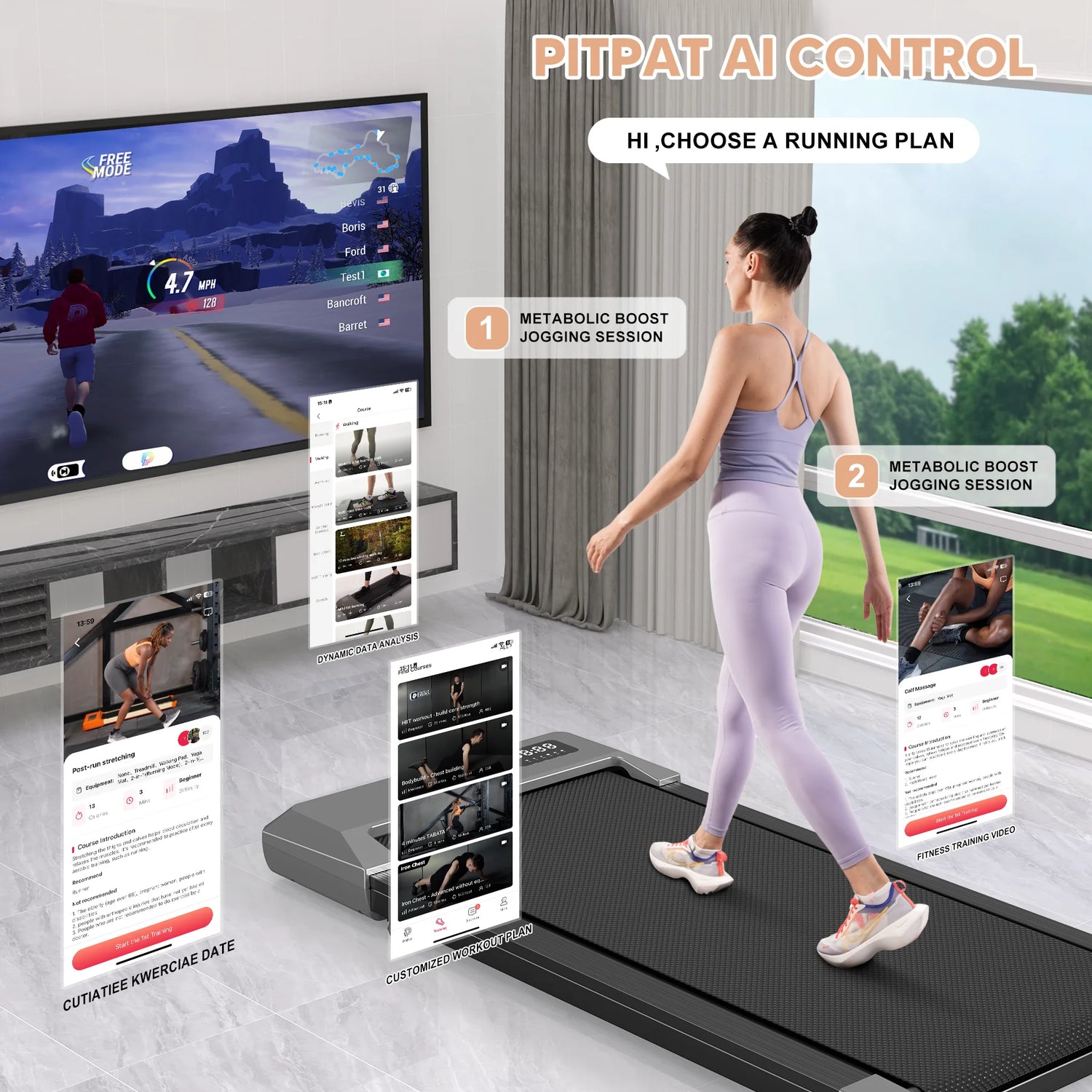 2in1 Under Desk Treadmill With LED Display by Home for Health and Beauty