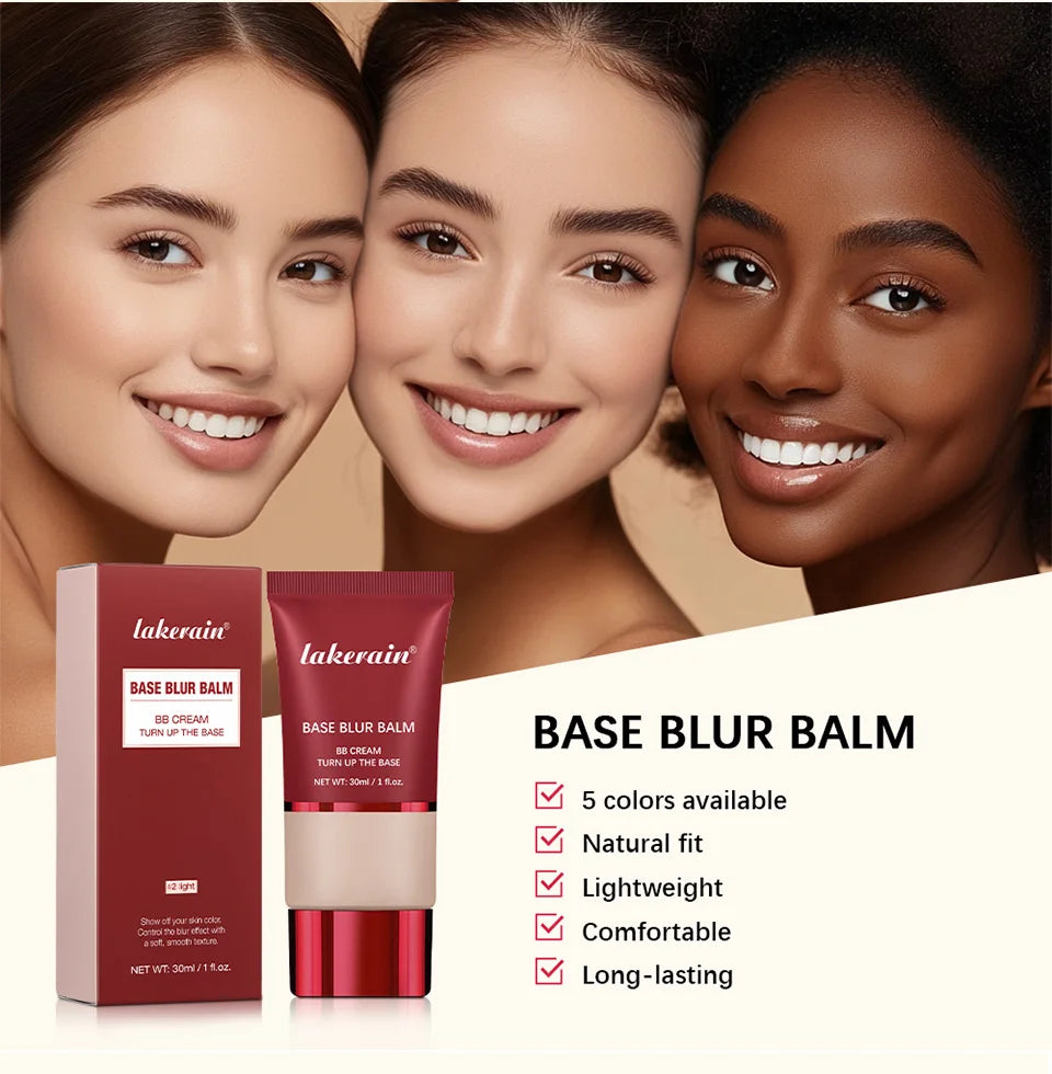 Lakerain Matte Foundation Base Cream Long-lasting Soft Focus Matte Natural Fit Coverage Concealer Waterproof Face Base Makeup by Home for Health and Beauty