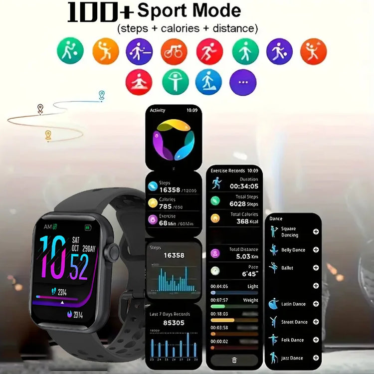 Smart Watch, for Men and Women (Answering/Making Calls) Fitness Tracker, More than 120 Sports Modes, Sleep Monitoring, Pedometer by Home for Health and Beauty
