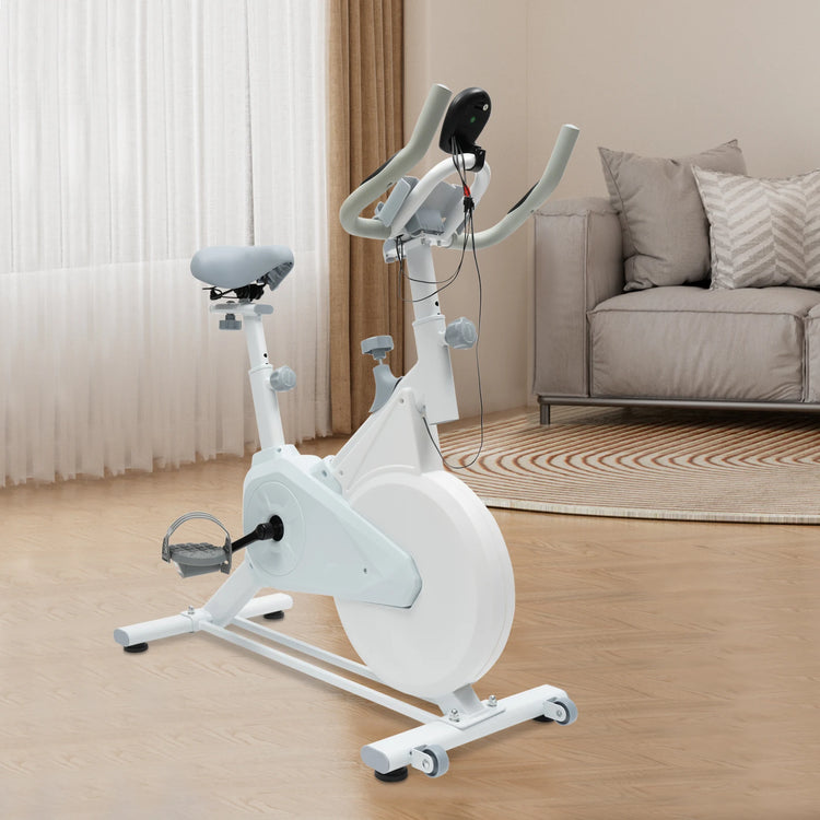 Indoor Cycling Exercise Bike With Digital Pulse Display by Home for Health and Beauty