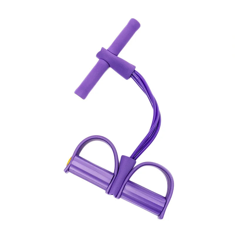 4 Tube Resistance Bands Latex Pedal Exerciser Sit-up Pull Rope Expander