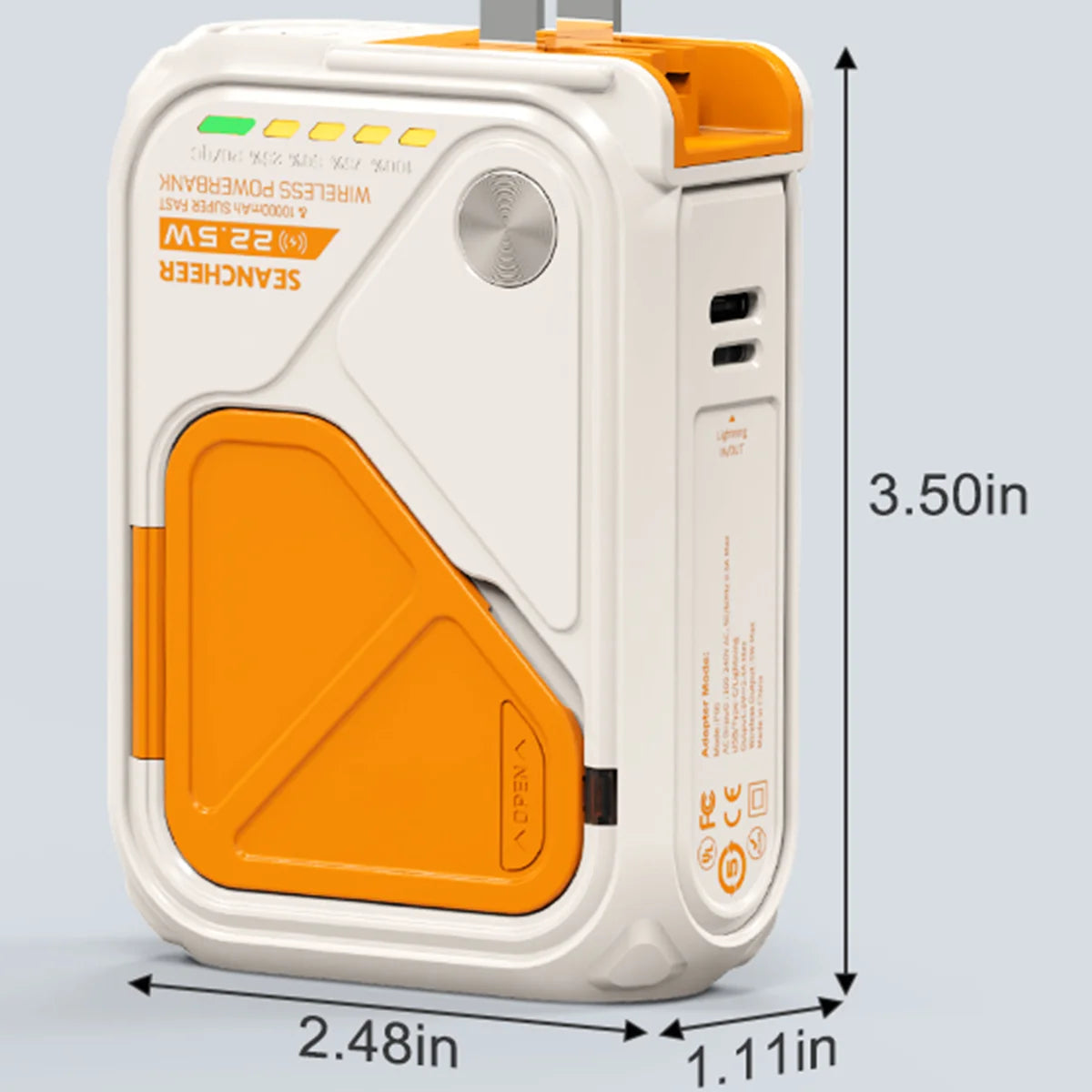 6-in-1 Magnetic Wireless Power Bank 10000mAh 22.5W by Home for Health and Beauty