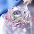 Crystal Lotus Flower Figurine Home Wedding Decoration Glass Craft Collection Paperweight Table Ornaments Souvenir Gifts by Home for Health and Beauty