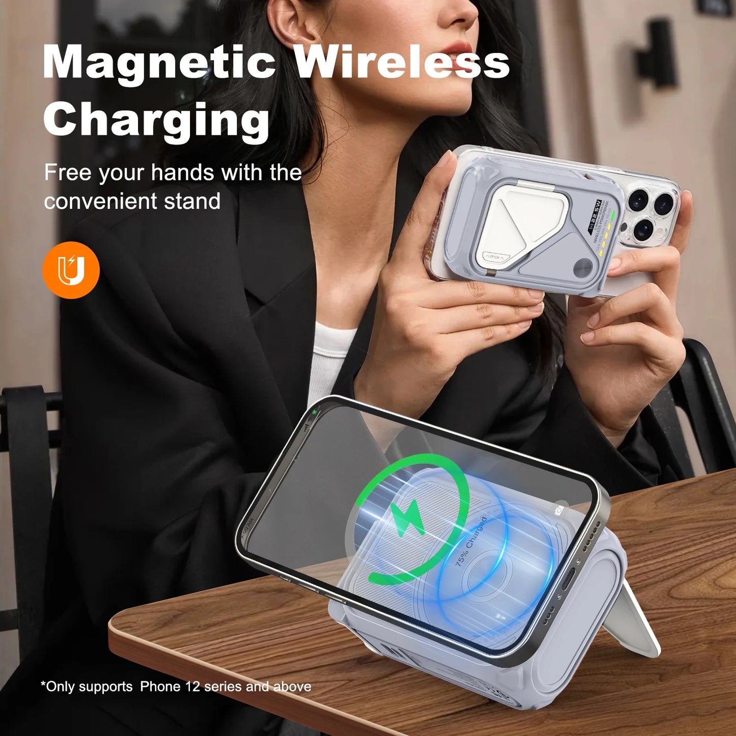 22.5W Magnetic Wireless Power Bank