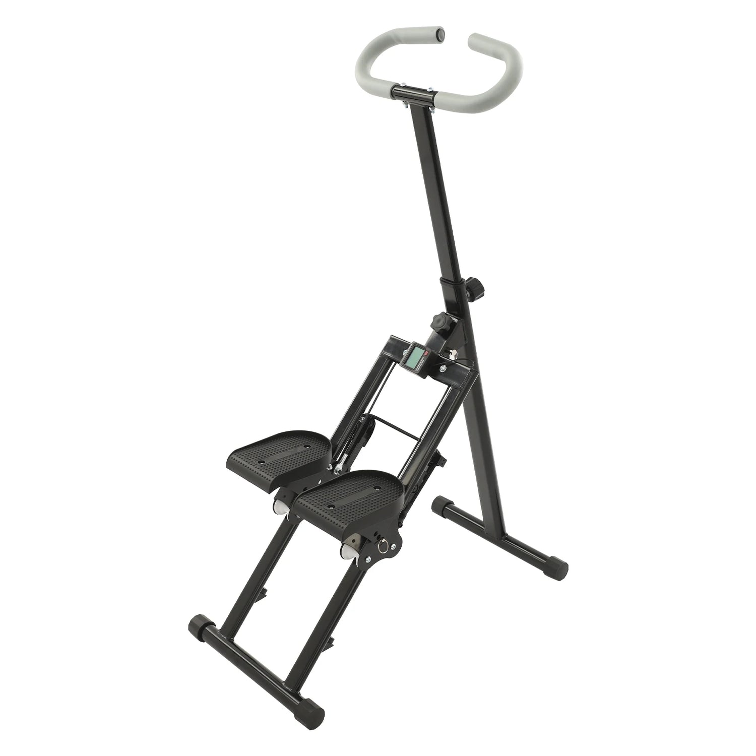 White/Black Folding Stair Stepper for Home Gym Exercise| Full-Body Workout Vertical Climber| Cardio Stepper by Home for Health and Beauty