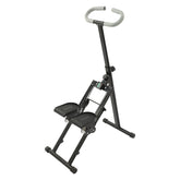 White/Black Folding Stair Stepper for Home Gym Exercise| Full-Body Workout Vertical Climber| Cardio Stepper by Home for Health and Beauty